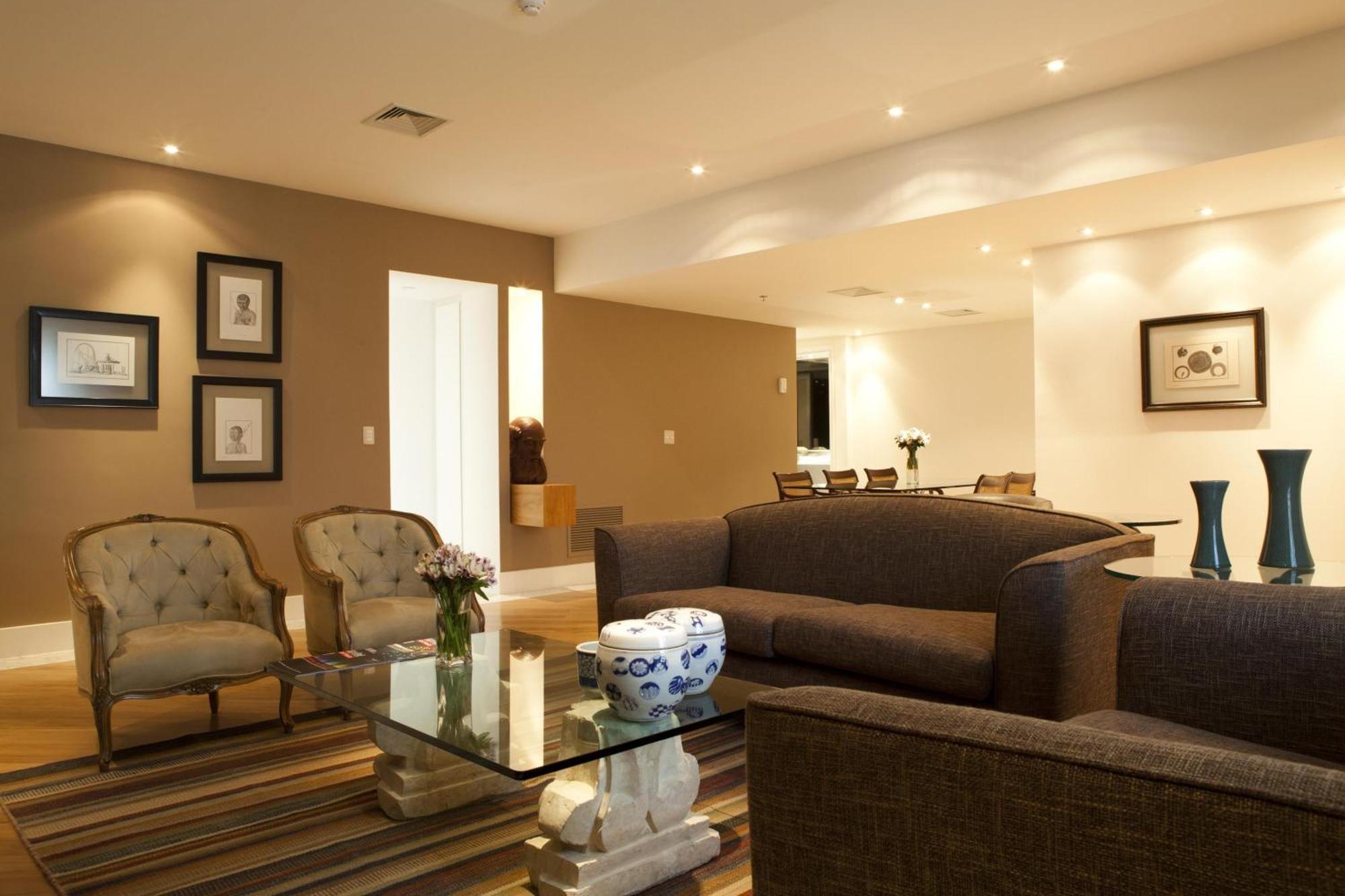 Gran Estanplaza Berrini Hotel São Paulo Phòng bức ảnh A living room with recessed lighting